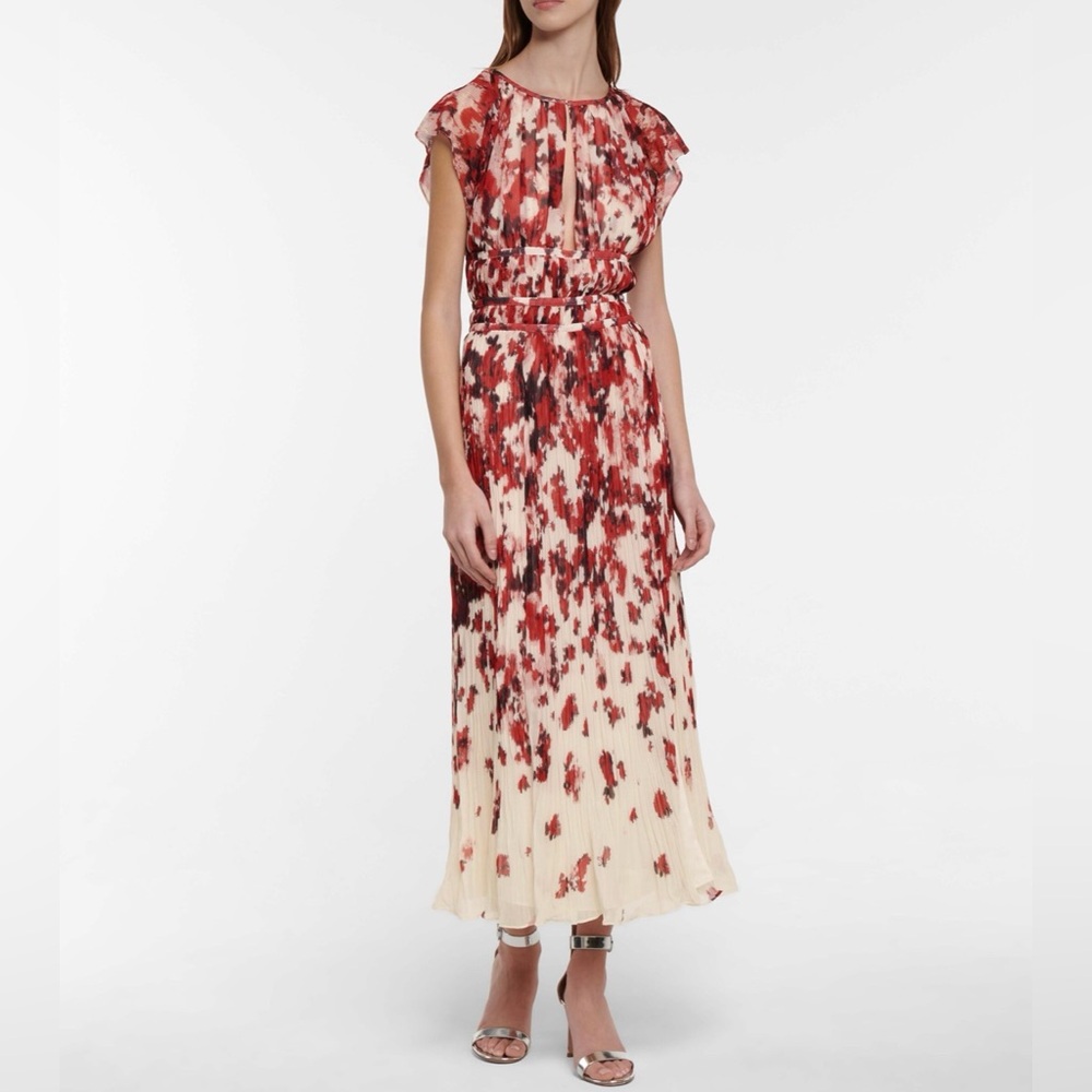 ALTUZARRA Angi Printed Midi Dress Size 36